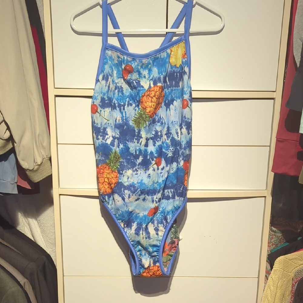 Speedo Floral and Tie-Dye Swimsuit